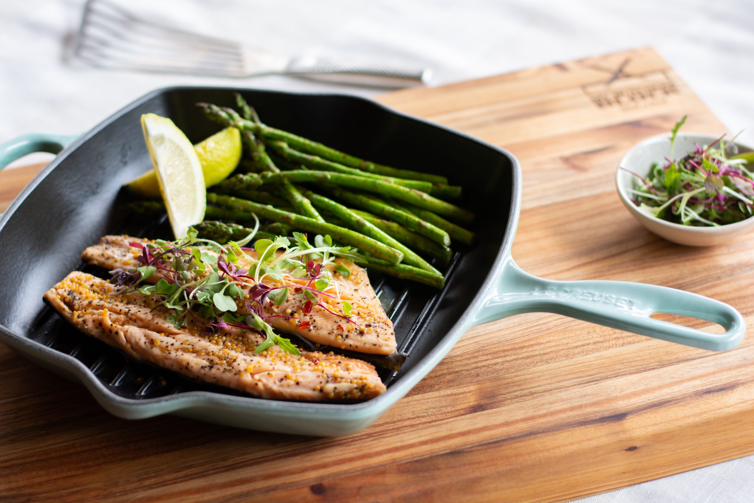 Smoked Trout with Asparagus