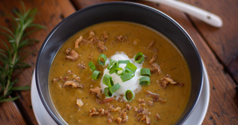 Mediterranean Roasted Vegetable Soup