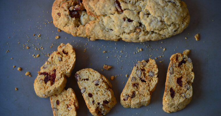 Pecan Nut & Cranberry Biscotti