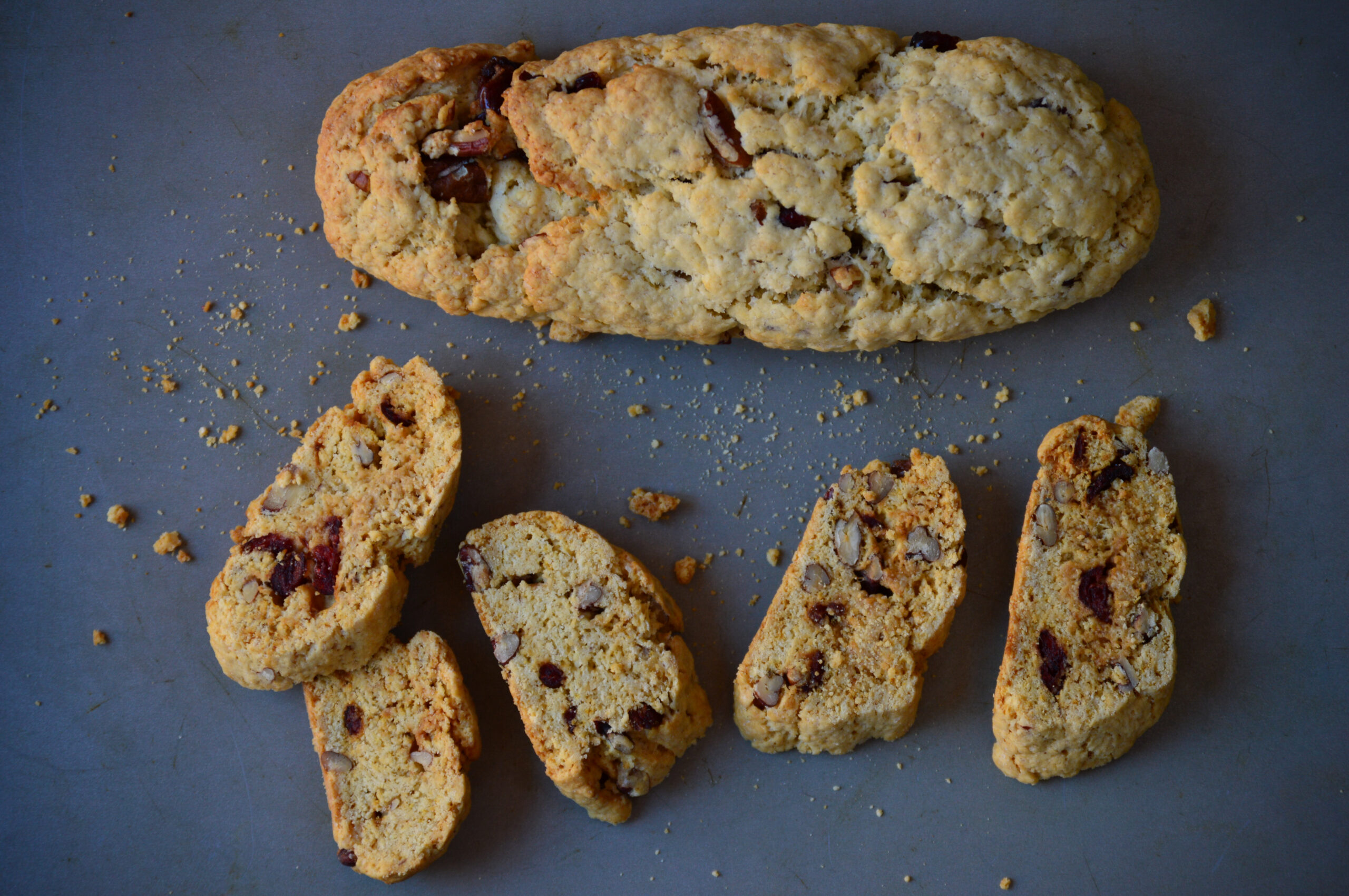 Pecan Nut & Cranberry Biscotti